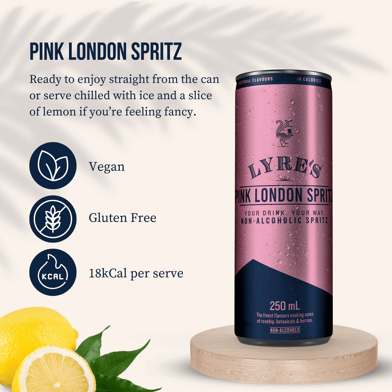 Lyres Pink London Spritz Can